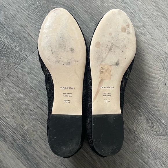 Dolce & Gabbana Floral Lace Flats - Picture 4 of 4